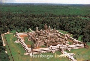 Aerial View of Angkor Wat Temple