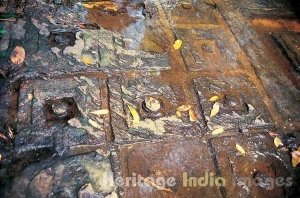 Sacred Shivlings in riven bed