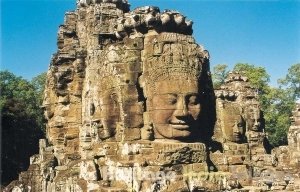 Main Temple Angkor, Archaeology, Art, Architecture, Iconography, Sacred,  Siem Reap, Cambodia, Post-Angkor Wat, Buddhist, Hindu, Brahma, Bodhisattva, Compassionate Faces