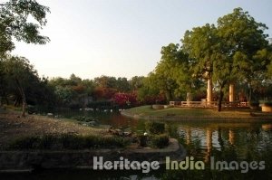 Prayer at Buddhist Temple at Buddha Jayanti Garden