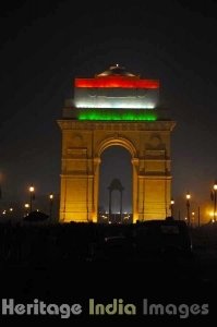 India Gate during Republic Day
