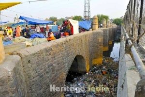 Barapulla bridge in East Nizamuddin 