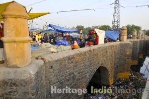 Barapulla bridge in East Nizamuddin 