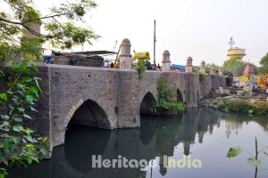 Barapulla bridge in East Nizamuddin 