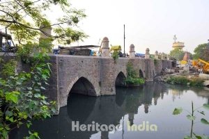 Barapulla bridge in East Nizamuddin 
