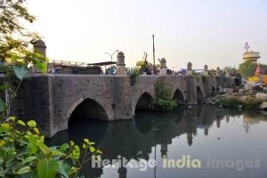 Barapulla bridge in East Nizamuddin 