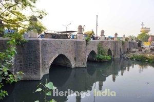 Barapulla bridge in East Nizamuddin 