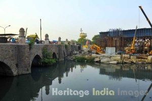 Barapulla bridge in East Nizamuddin 