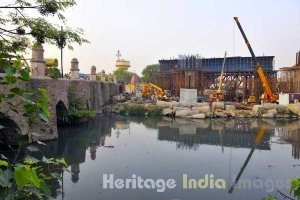 Barapulla bridge in East Nizamuddin 