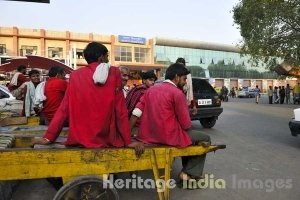 Outside Hazrat Nizamuddin Rly. Station