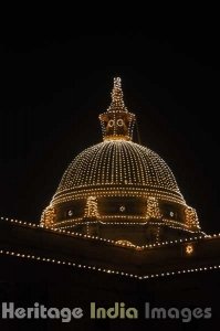 Rashtrapati Bhavan at night during Republic Day Celebrations